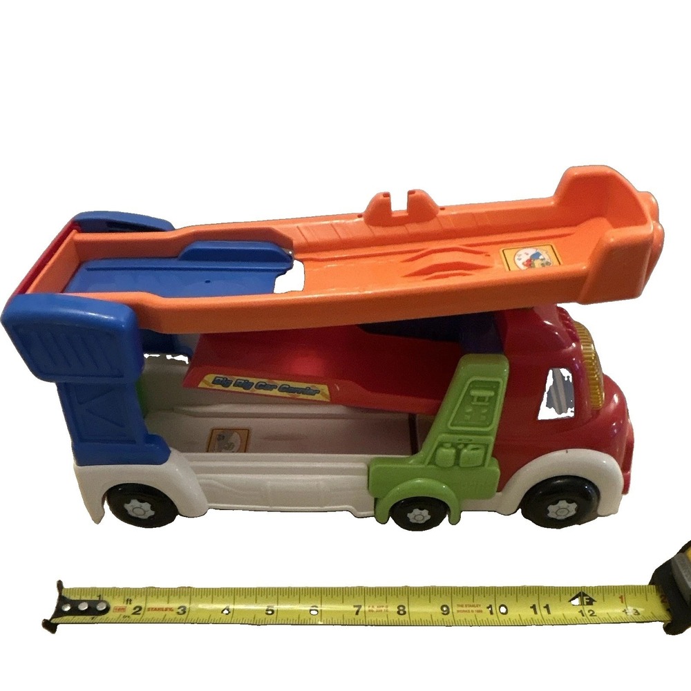 VTech Toy Vehicle Car Carrier Truck w/ Orange Ramp, Lights & Sounds